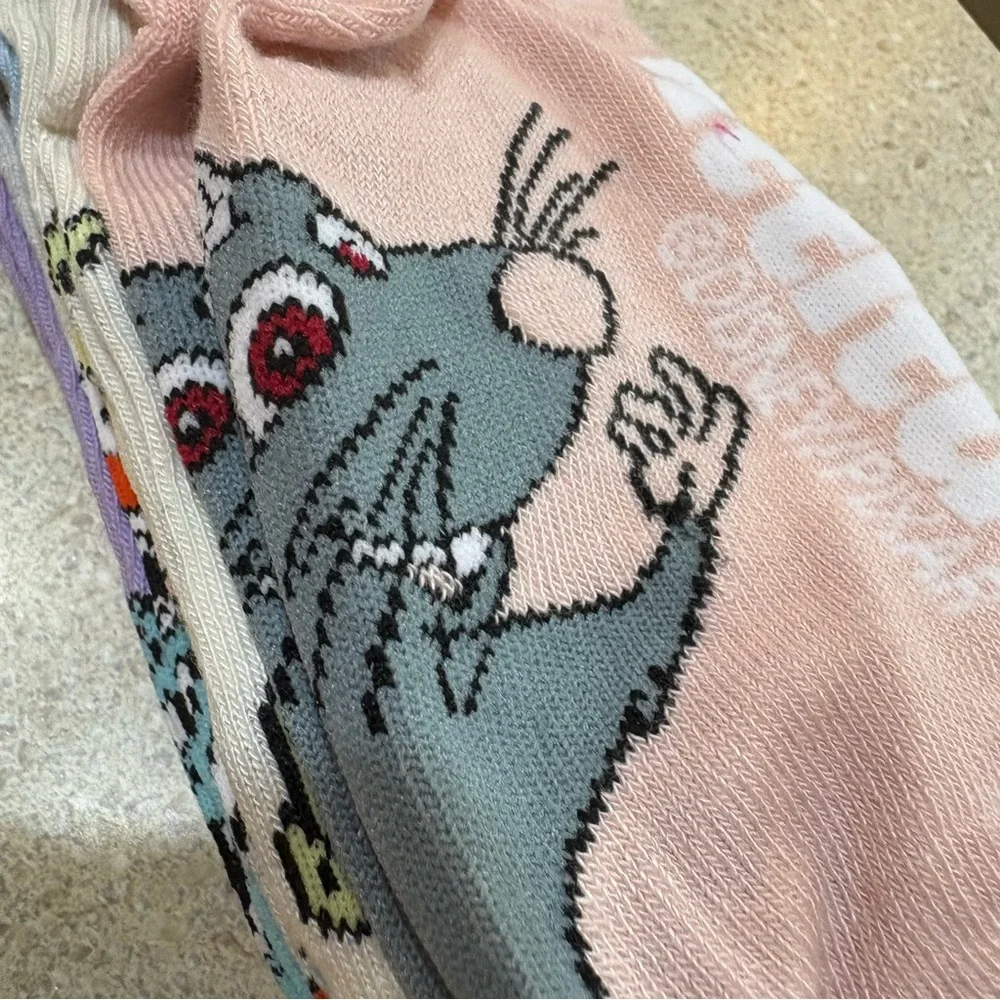 Disney Pixar No-Show Socks Four Packs of Six Socks Women’s Shoe Size 4-10